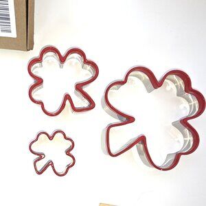 3Pcs Shamrock Cookie Cutters 2", 3", & 4", Cookie Cutters from CookieQue